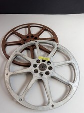 Lot Of 2 Antique Vintage Movie Film Reels Old Lamp