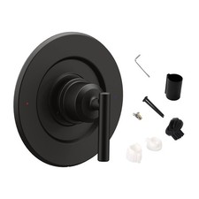 Stainless Steel Shower Trim Kit Matte Black Posi-Temp Valve For Moen T2901