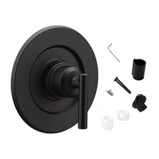 Stainless Steel Shower Trim Kit Matte Black Posi-Temp Valve For Moen T2901