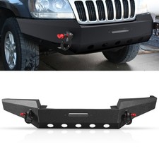 Front Bumper Assembly Wwinch Plate D-rings Fits 99-04 Jeep Grand Cherokee Wj