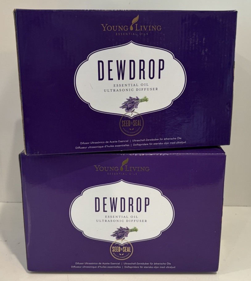 Young Living DEWDROP Essential Oil Diffuser  SET OF 2 New in Box FREE SHIPPING