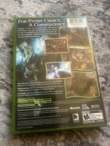 Videogioco Fable (Microsoft Xbox, 2004) completo di manuale - Foto 2 di 4