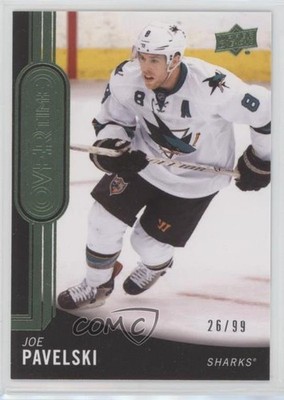 2014-15 Upper Deck Overtime Emerald 26/99 Joe Pavelski #5 2vh