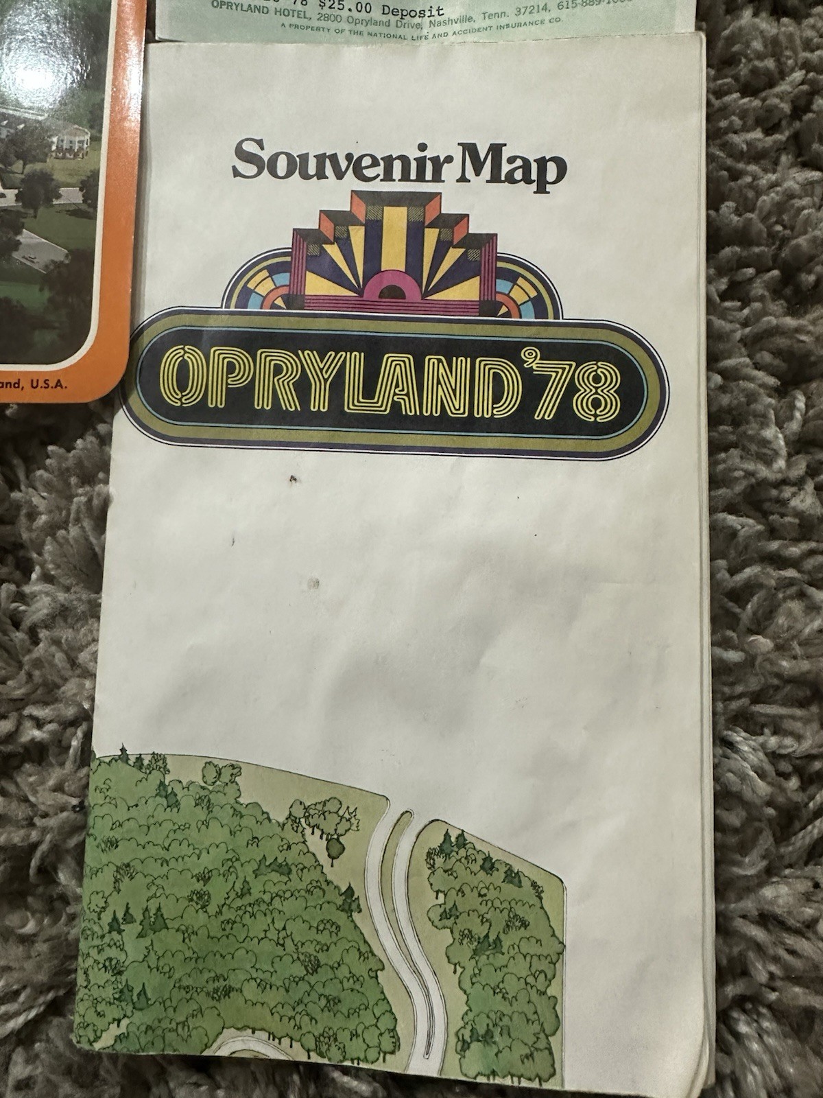 Vintage 1978 Opryland Ephemera Lot Tourist Souvenir Ticket Stubs Postcards Rare
