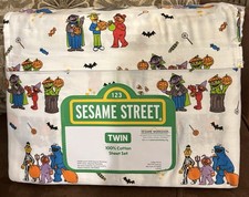 Sesame Street Halloween Twin Size Bed Sheets 100 Cotton Sesame Workshop