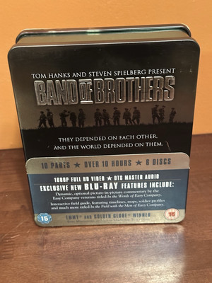 Band Of Brothers Tom Hanks Steven Spielberg Blu-Ray 6 Discs Box Set Tin Case New