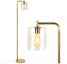Elizabeth 66 in. Antique Brass Industrial Floor Lamp