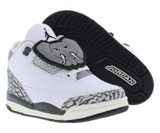 Nike Jordan 3 Retro Infant/Toddler Shoes Size 5, Color: White/Black/Iron