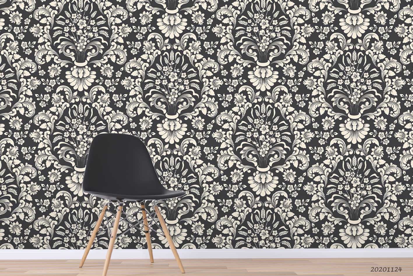 3D Classic Decorative Floral Pattern Wall Murals Wallpaper Murals Wall Sticker