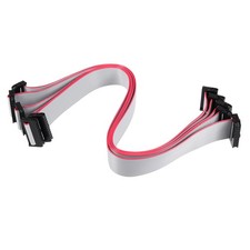 IDC 20 Pins Connector Flat Ribbon Cable Female Connector 30cm 2mm Pitch 5pack