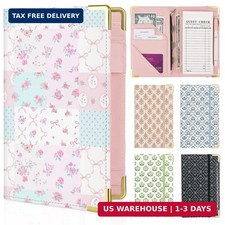 Server Book, Server Books for Waitress with Zipper Pocket, Cute Waitress Book wi