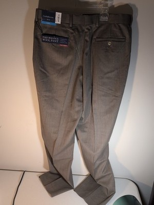 Croft & Barrow Performance Wool Pant 34x32 Mens Flat Front