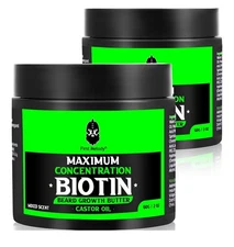 2 Pack First Melody Biotin Beard Growth Butter Castor Oil Promotes Beard Growth