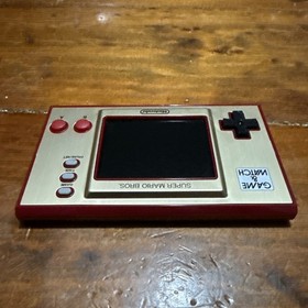 Nintendo Game & Watch Super Mario Bros Handheld Console Clock - Tested