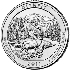2011 P Olympic National Park Quarter - Brilliant Uncirculated - ATB
