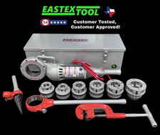 RIDGID 700 WITH 12R PVC 1/2''-2'' DIE SET , REAMER, & CUTTER IN METAL TOOL BOX