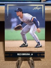 1991 Leaf Gold Rookies Baseball MLB Rico Brogna Detroit Tigers RC Card #BC11