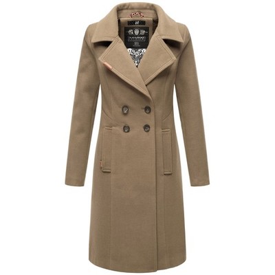 Navahoo Damen Mantel Trenchcoat Wintermantel Übergangs Jacke Parka Lang B661