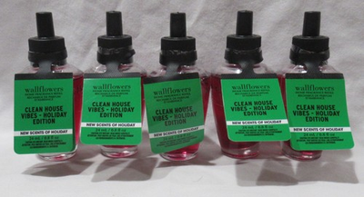 #ad #ad Bath amp; Body Works Wallflower Refill Bulb Set 5 CLEAN HOUSE VIBES HOLIDAY EDITION $56.99