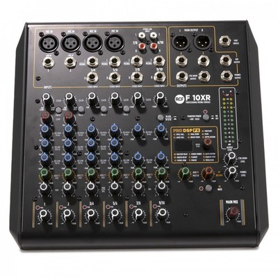 RCF F-10XR 10 Kanal DJ oder Band Sound Mixer und Aufnahme mit Multi FX Qualität