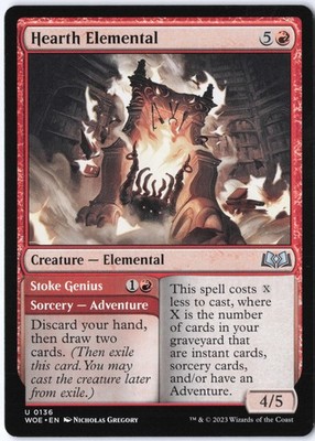 Hearth Elemental U Wilds of Eldraine 136 LP