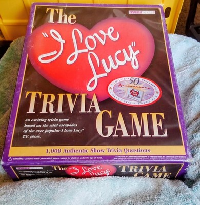 Talicor I Love Lucy Trivia Game Limited Edition Collector's Pin Adult 2+ Players