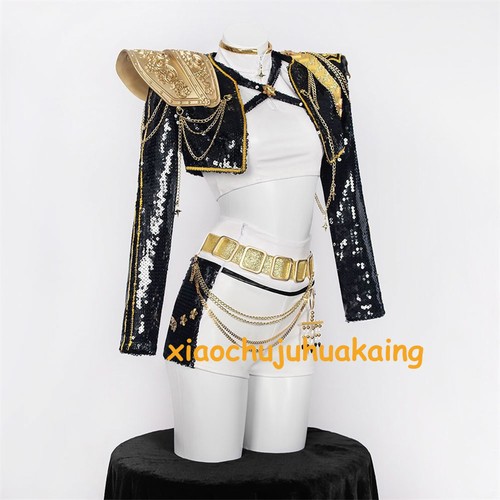Kpop Cazadores de Demonios Rumi Cosplay Conjunto Personalizado Sexy Traje de Escenario con Accesorios - Imagen 7 de 26