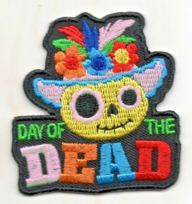 DAY OF THE DEAD Iron On Patch Dia De Los Muertos