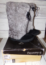 BEARPAW Elsa Black II Medium Width Size 5 Boots