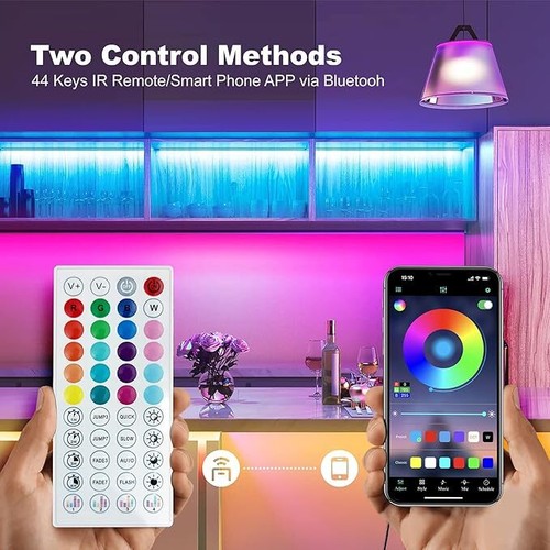 RGB 5050 LED Strip Lights 1M-20M – Colour Changing Light Strip - App & Remote - Picture 2 of 12