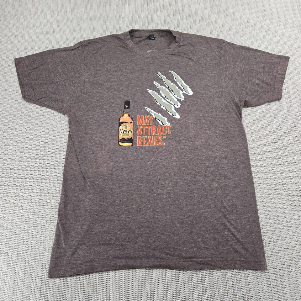 Camisa Jim Beam Honey Para Hombres Grande Marrón Kentucky Bourbon Whisky Puede Atraer Osos Foto 2 de 4