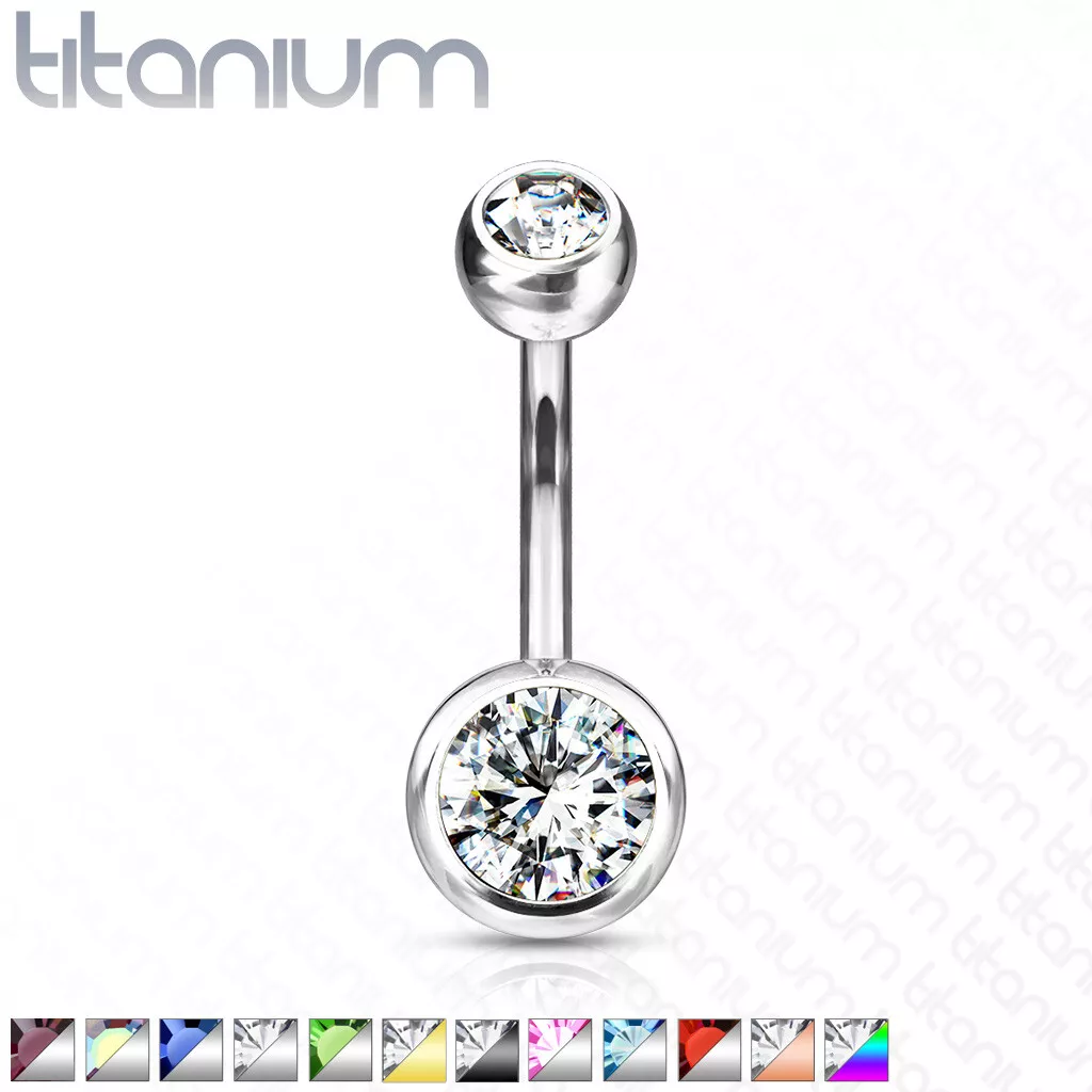 Titanium navel deals rings