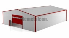 Isolierte Stahlhalle 20x30x3,3 sk 85kg Industriehalle Lagerhalle Gewerbehalle