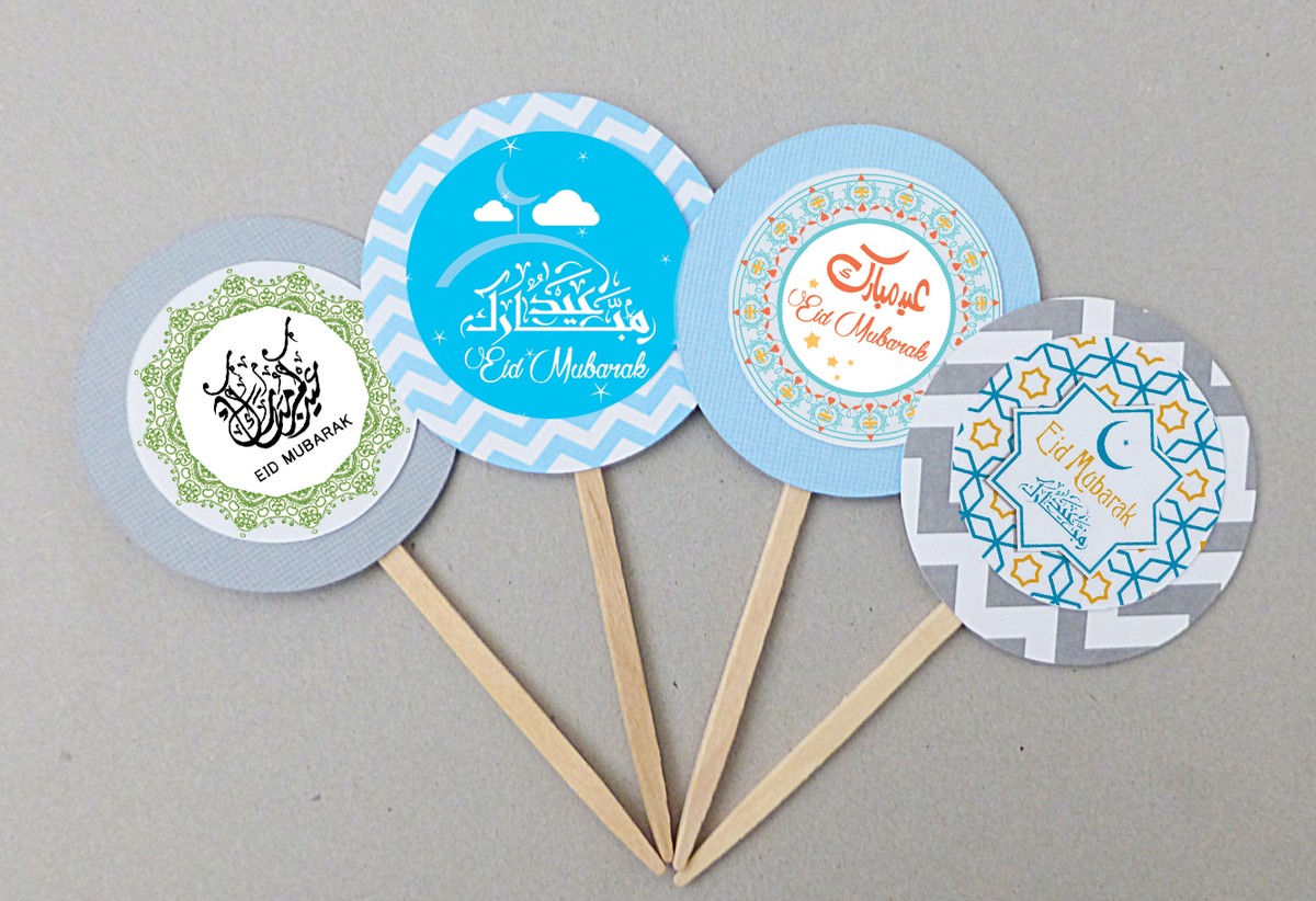 168Pcs Ramadan & Eid Mubarak Stickers - Gold & Colored Moon Flower Islamic Decorations | Self-Adhesive Party Supplies