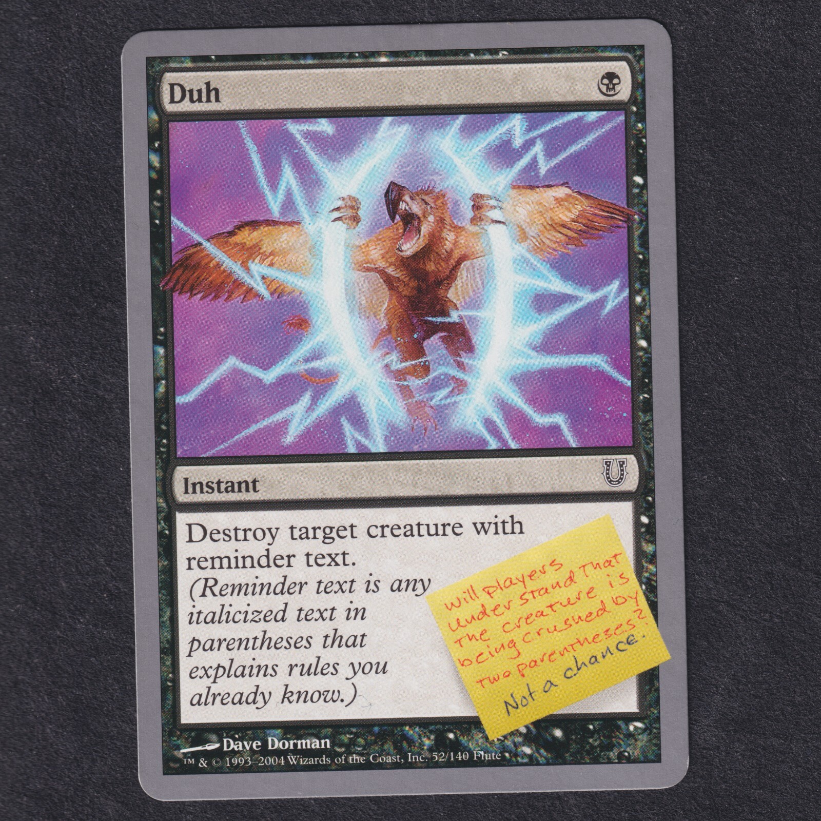 MTG Duh 52/140 Unhinged Vintage Silver border set UNH English Near Mint Fresh NM