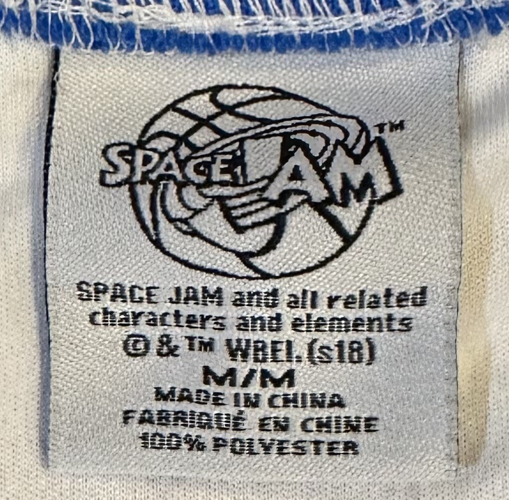 Looney Tunes Space Jam Tune Squad #0 Men's Jersey size Medium