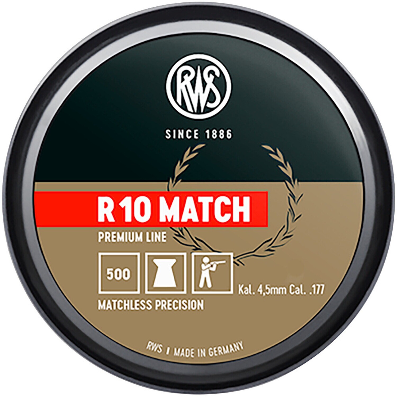 RWS 4,50мм Diabolo R 10 спичек 0,45 г Diabolos унисекс NEU