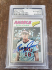1977 Topps #16 Bobby Jones Signed Angels PSA/DNA Slabbed