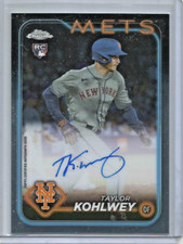 Taylor Kohlwey 2024 Topps Chrome Autograph Rookie