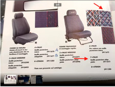 5911673 - Fodera FIAT Palio con sedile posteriore sdoppiato