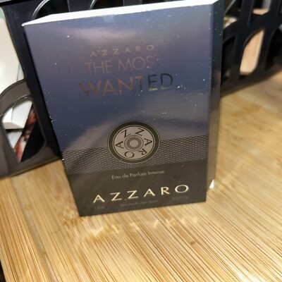 Azzaro THE MOST WANTED Eau De Parfum Intense Sample Spray-0.04 fl oz/1.2 mL-NEW!