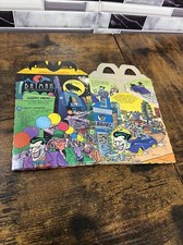 McDonalds Batman Animated Happy Meal BOX 1993 Joker Riddler