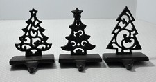 TPC 3 Christmas Holiday Tree Stocking Hanger Holders For Fire Place Mantle Decor