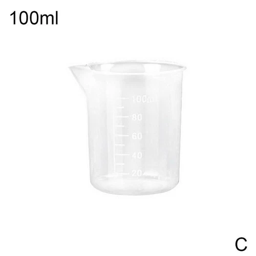 Transparent Plastic Beaker with Graduated Kitchen Baking Measuring Cup - Bild 10 von 13