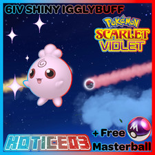 6IV Shiny Igglybuff Pokemon Scarlet and Violet + Masterball