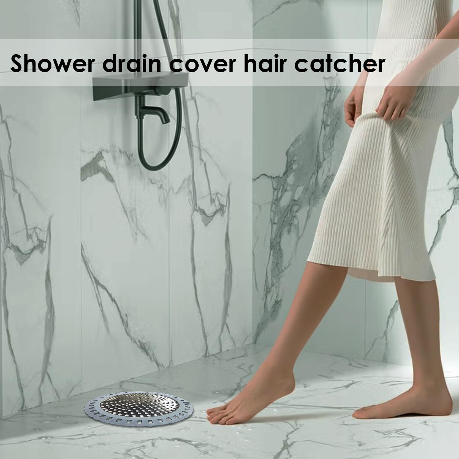 Drain Hair Catcher, Shower Hair Drain Catcher, Shower Drain Cover