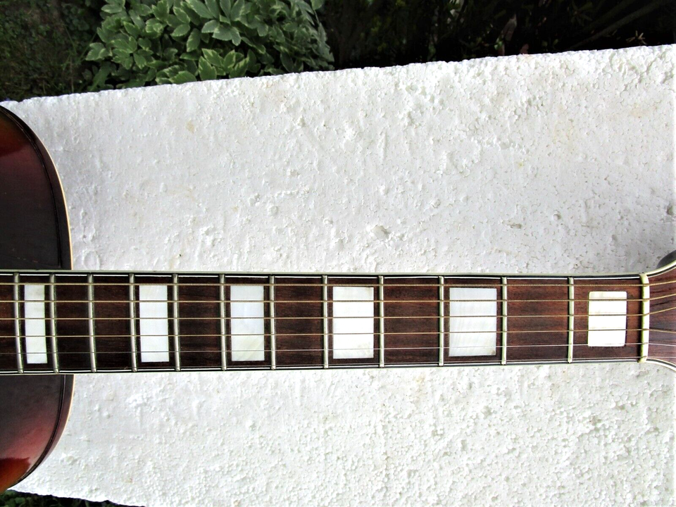 A. ROGERS MODEL 3 ARCHTOP GUITAR, LATE 30'S, FANCY INLAYS, GOLD ...