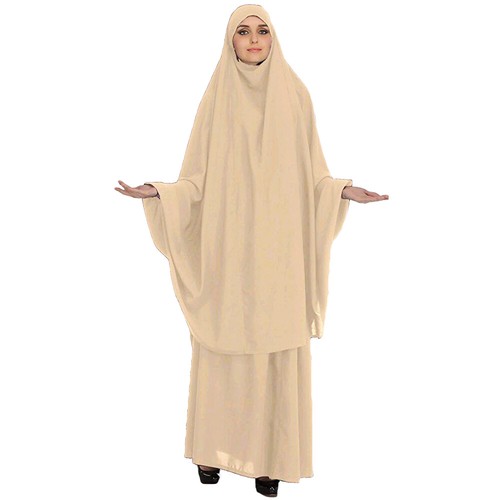 Muslim Women Prayer Abaya Burqa Khimar Hijab Maxi Skirt Set Dress Islamic Arab - Picture 15 of 25