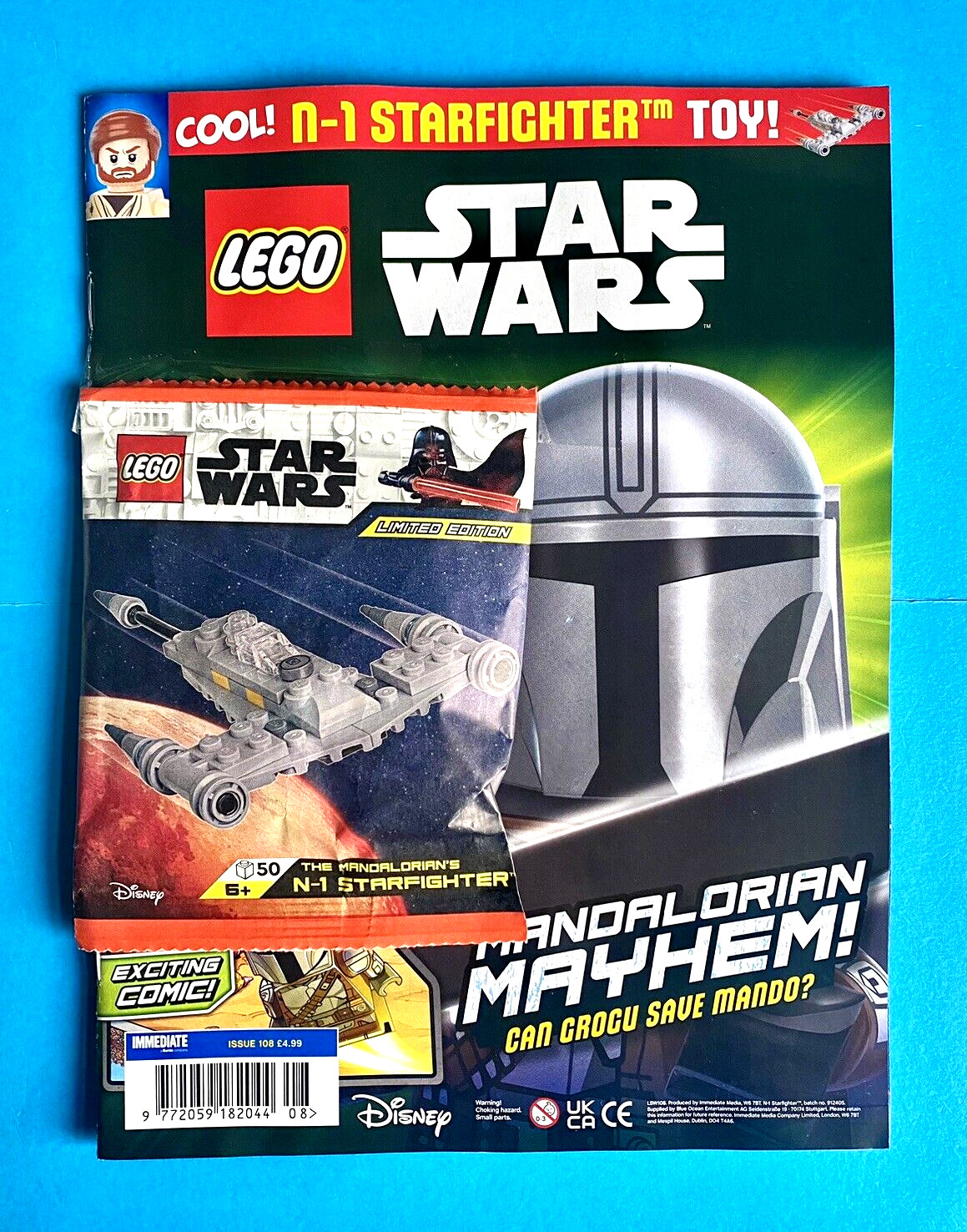 LEGO STAR WARS MAGAZINE #108 MANDALORIAN’S N-1 STARFIGHTER TOY JUN 2024 NM