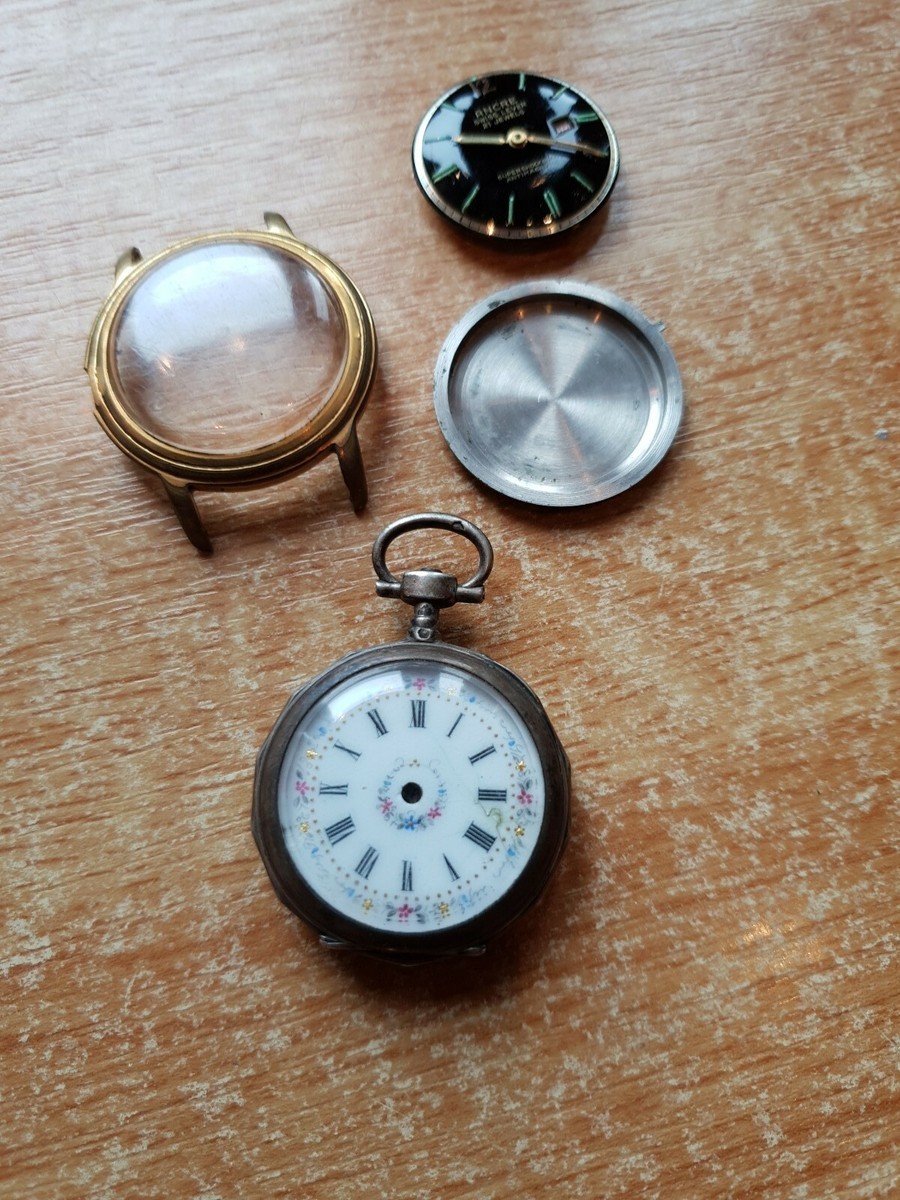 Lot De Montres Pour Pièces N°33 (montre Gousset Et Ancre) - Marque Japy Robur - Occasion